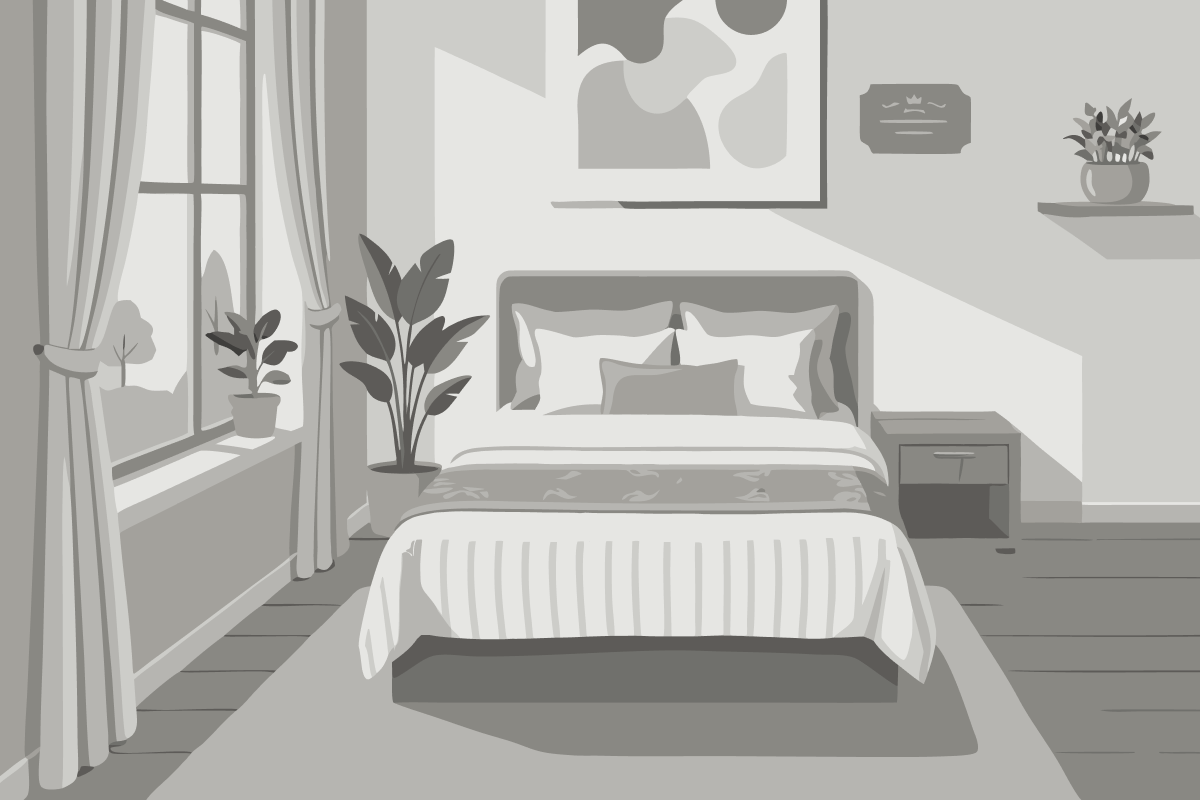 Dreibettzimmer mit Balkon